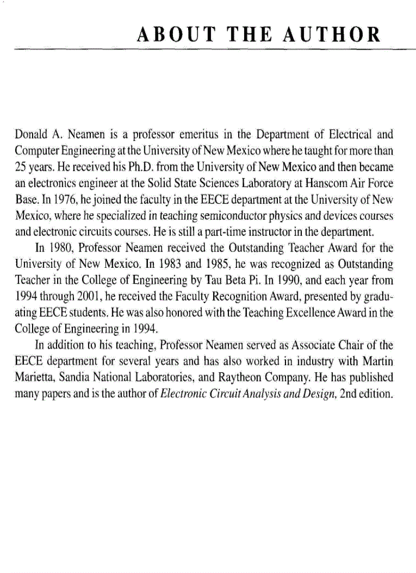 image for page Semiconductor Physics and Devices 3rd Edition