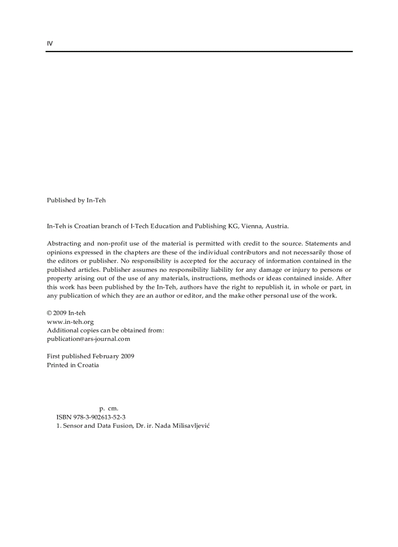 image for page Sensor and Data Fusion