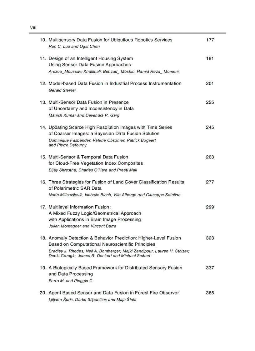 image for page Sensor and Data Fusion