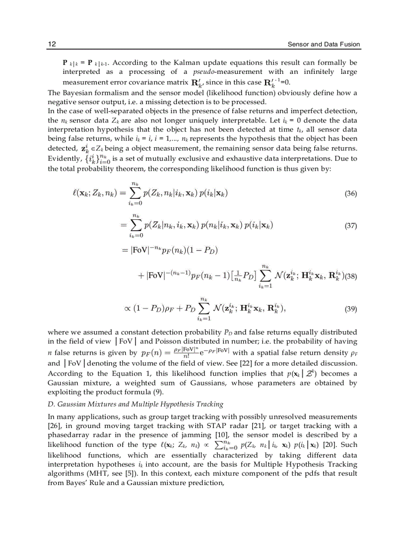 image for page Sensor and Data Fusion