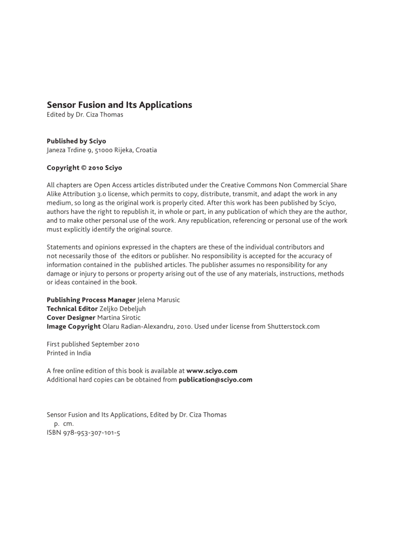image for page Sensor Fusion and its Applications