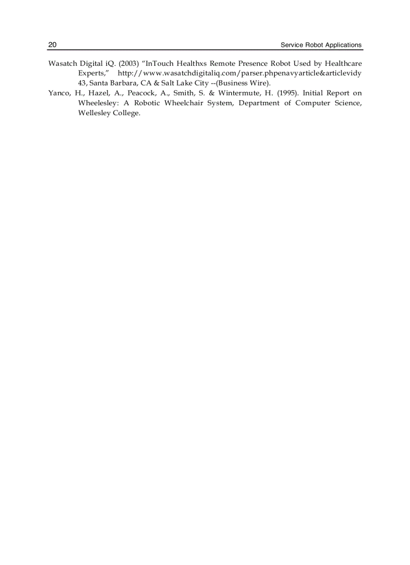 image for page Service Robot Applications