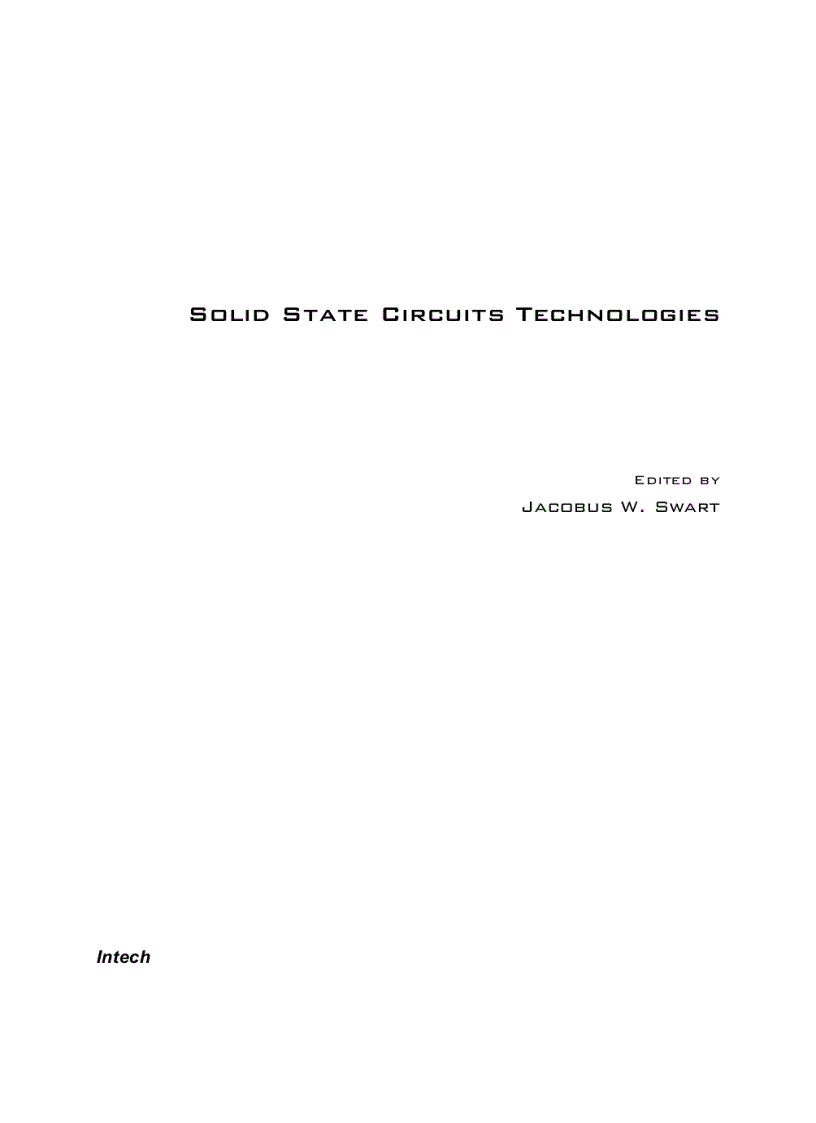 image for page Solid State Circuits Technologies