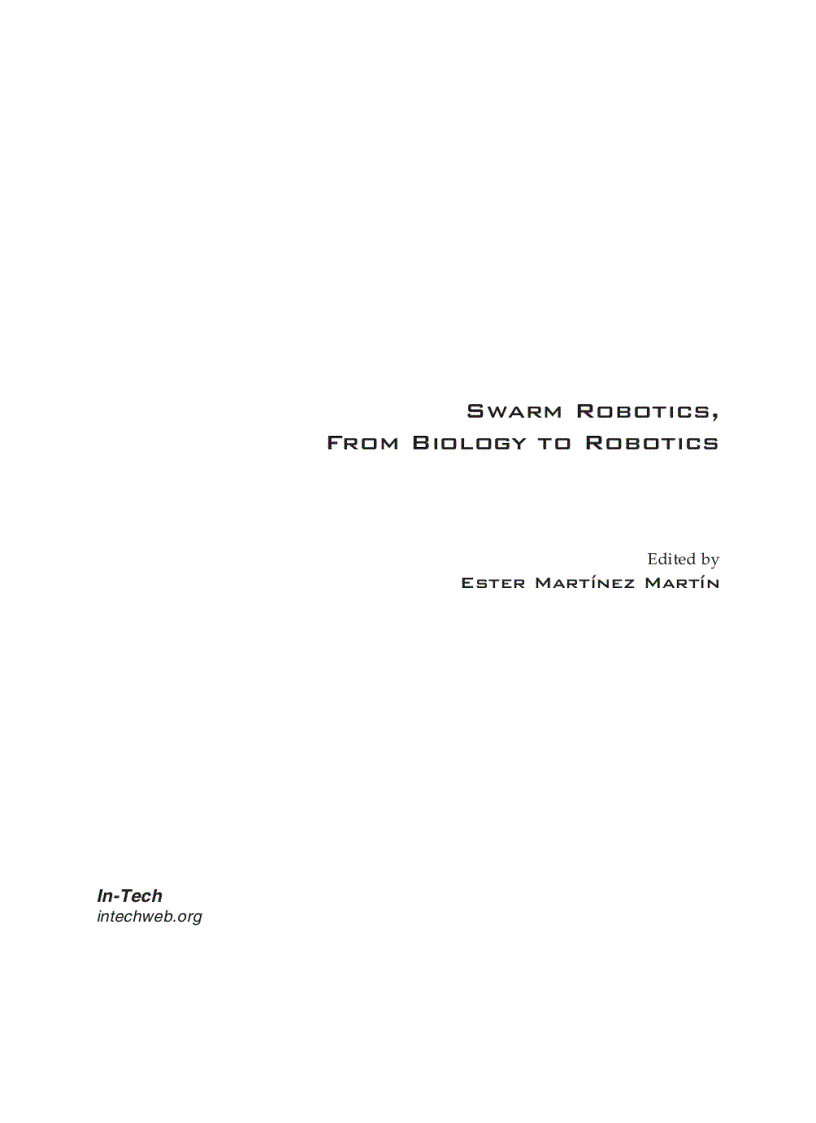image for page Swarm Robotics from Biology to Robotics