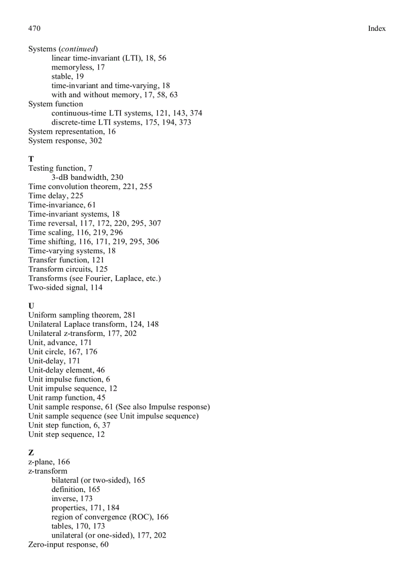 image for page Theory and Problems of Signals and Systems