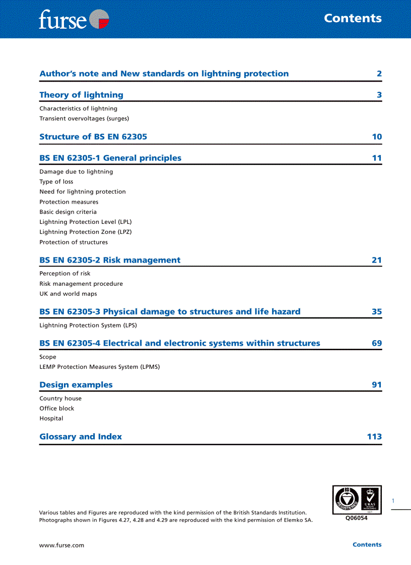 image for page A Guide to BS EN 62305 2006 Protection Against Lightning
