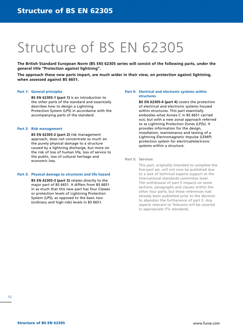 image for page A Guide to BS EN 62305 2006 Protection Against Lightning