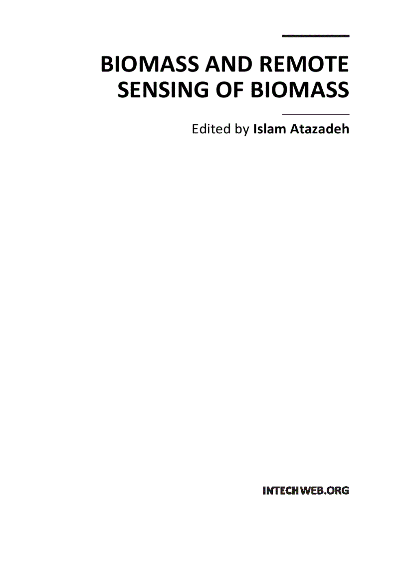 image for page Biomass and Remote Sensing of Biomass 1