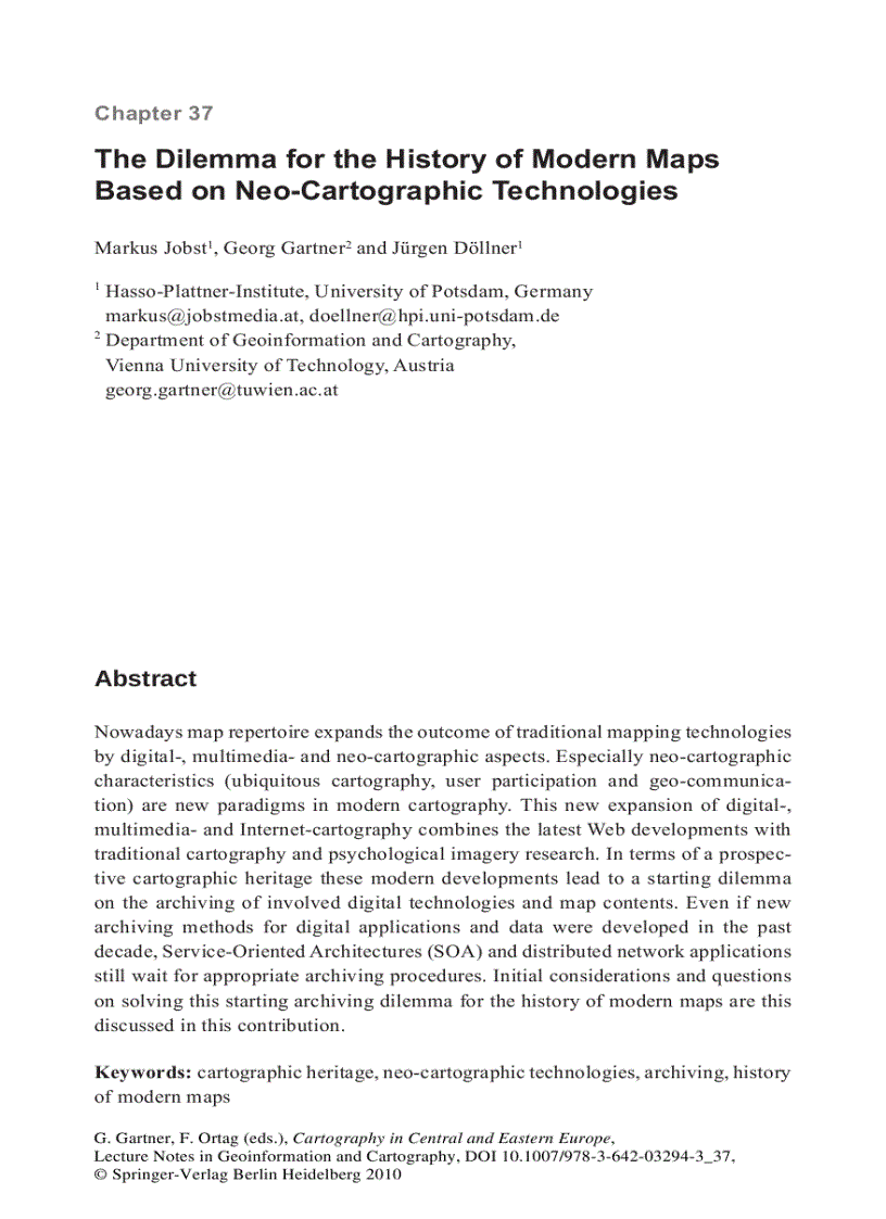 image for page Cartography in Central and Eastern Europe