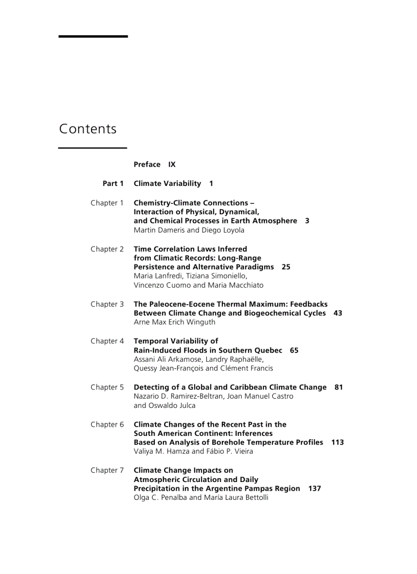 Climate Change Geophysical Foundations and Ecological Effects