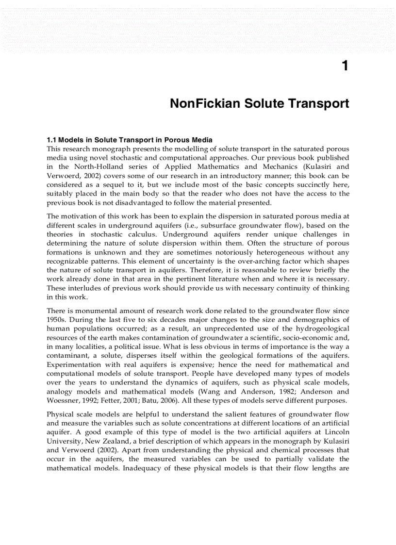 image for page Computational Modelling of Multi scale Solute Dispersion in Porous Media An Approach Based on Stochastic Calculus