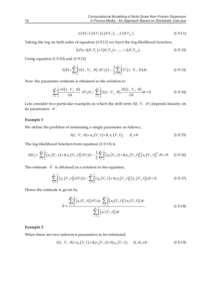 image for page Computational Modelling of Multi scale Solute Dispersion in Porous Media An Approach Based on Stochastic Calculus