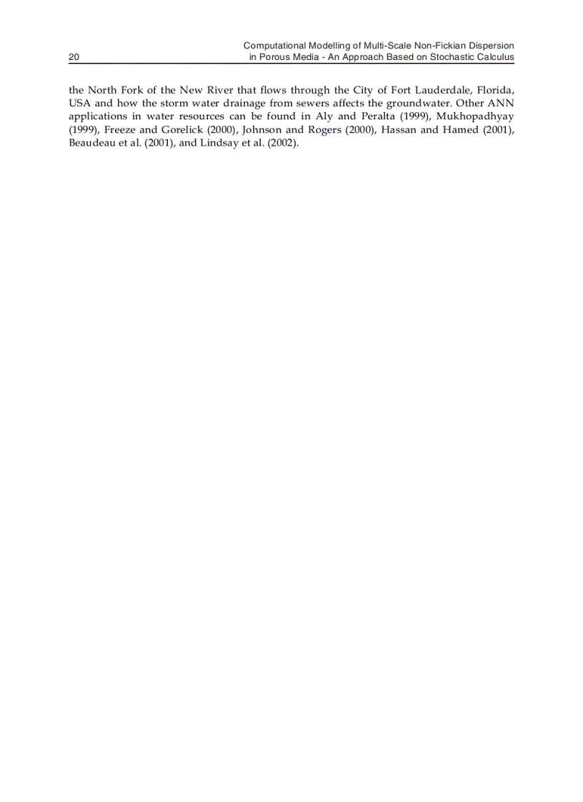 image for page Computational Modelling of Multi scale Solute Dispersion in Porous Media An Approach Based on Stochastic Calculus