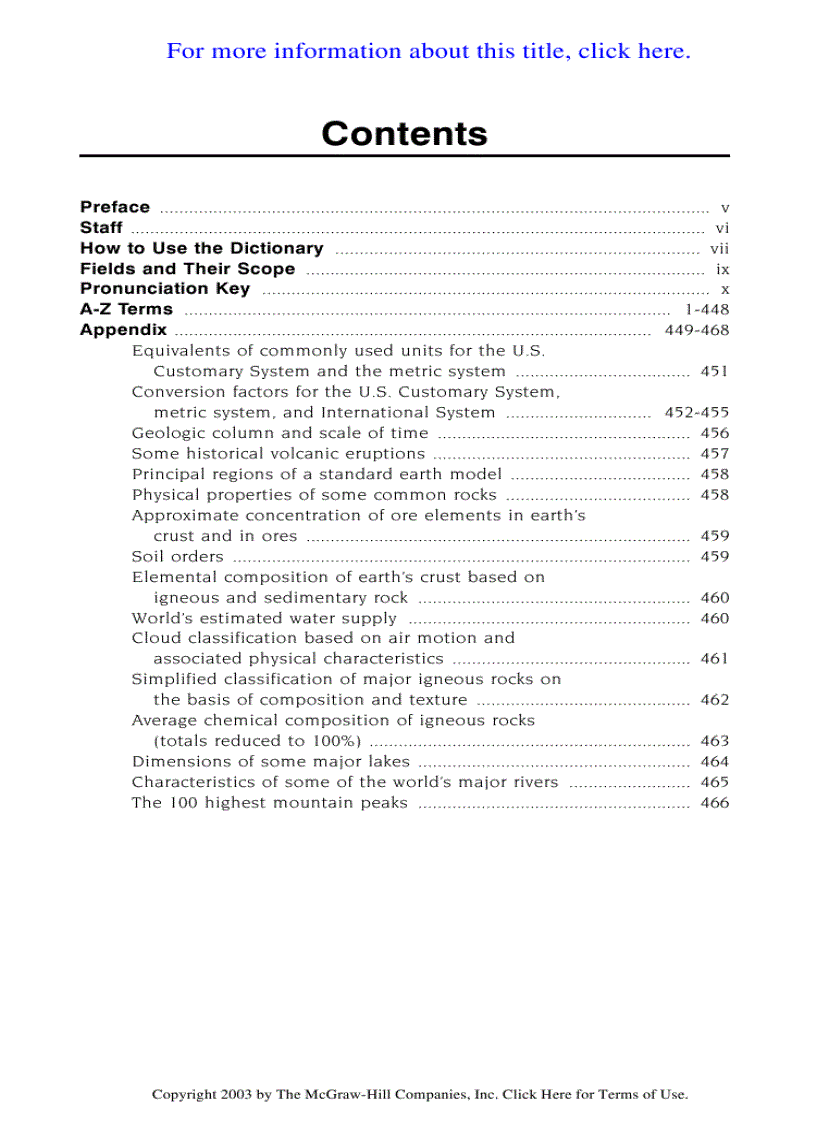 image for page Dictionary of Earth Science