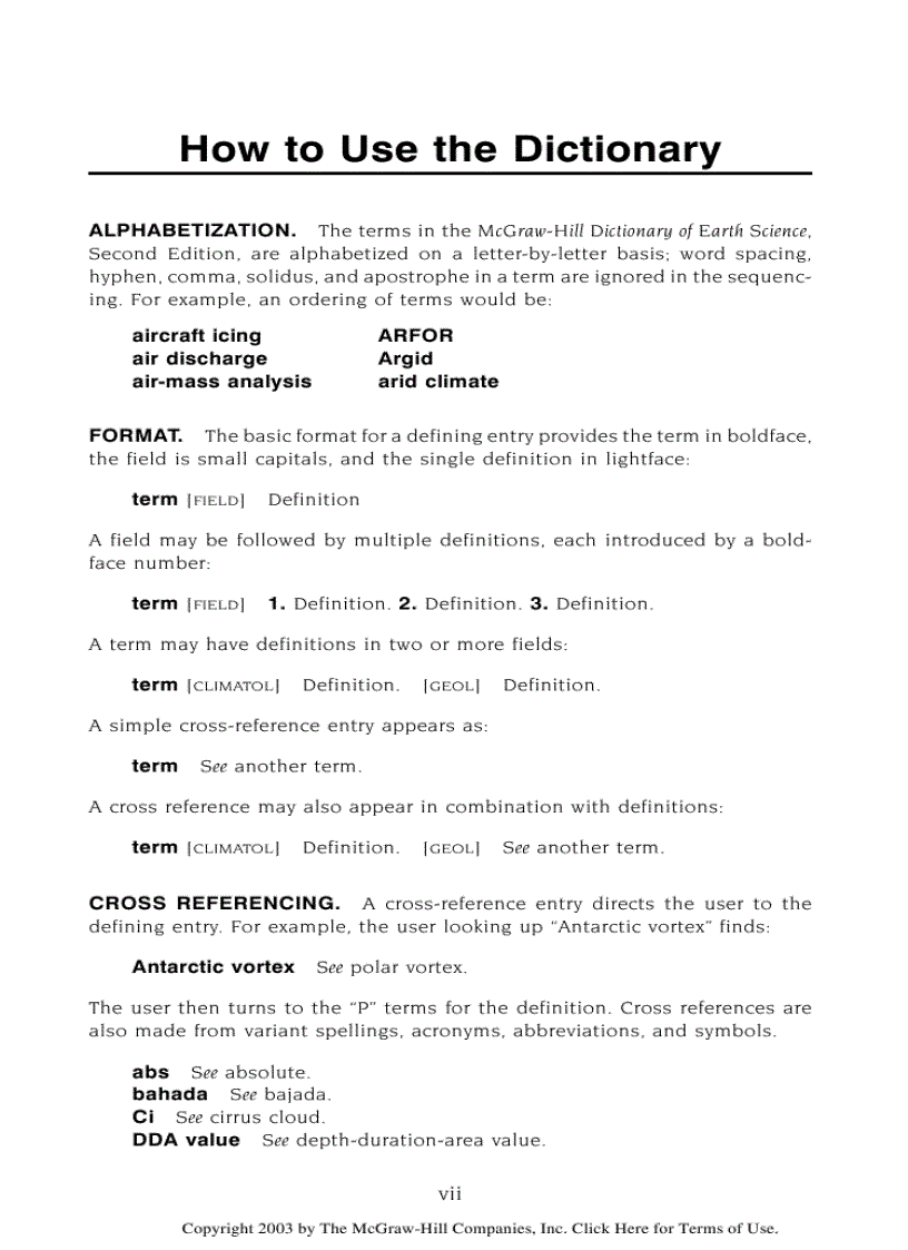 image for page Dictionary of Earth Science