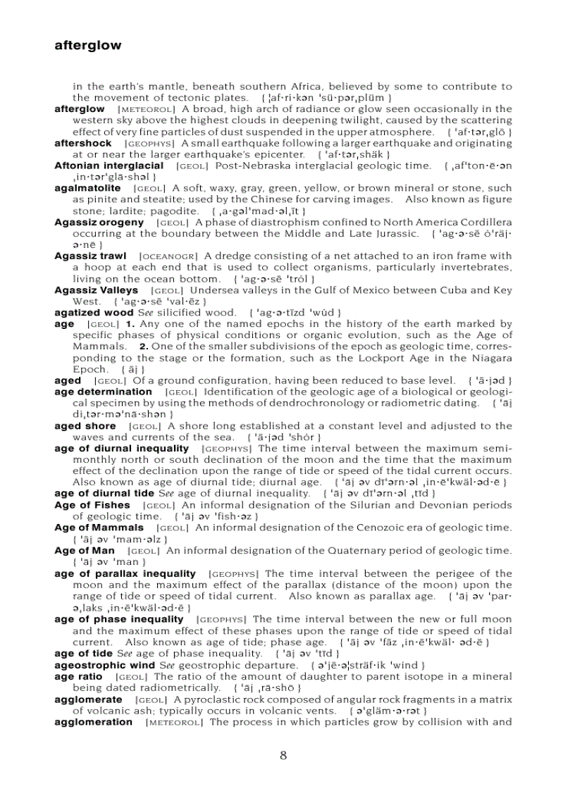 image for page Dictionary of Earth Science