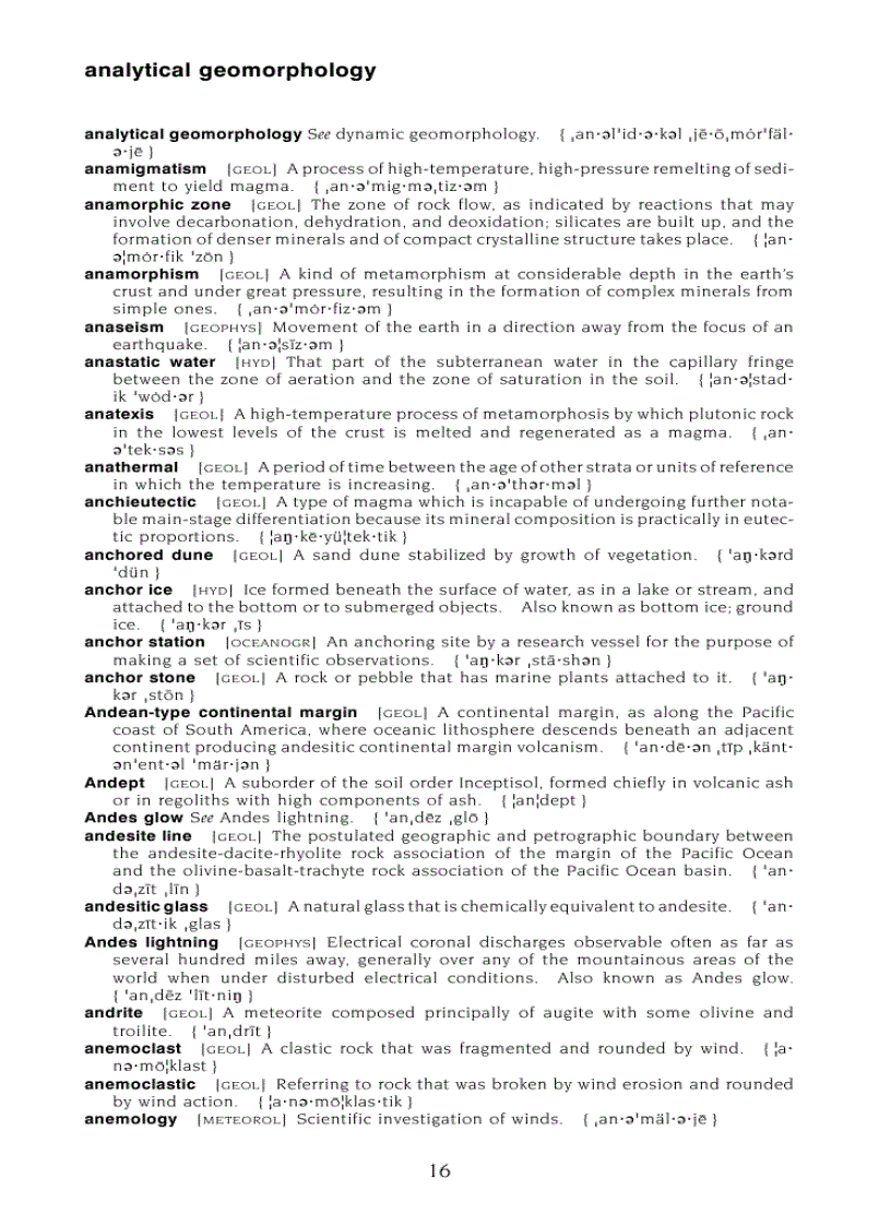 image for page Dictionary of Earth Science