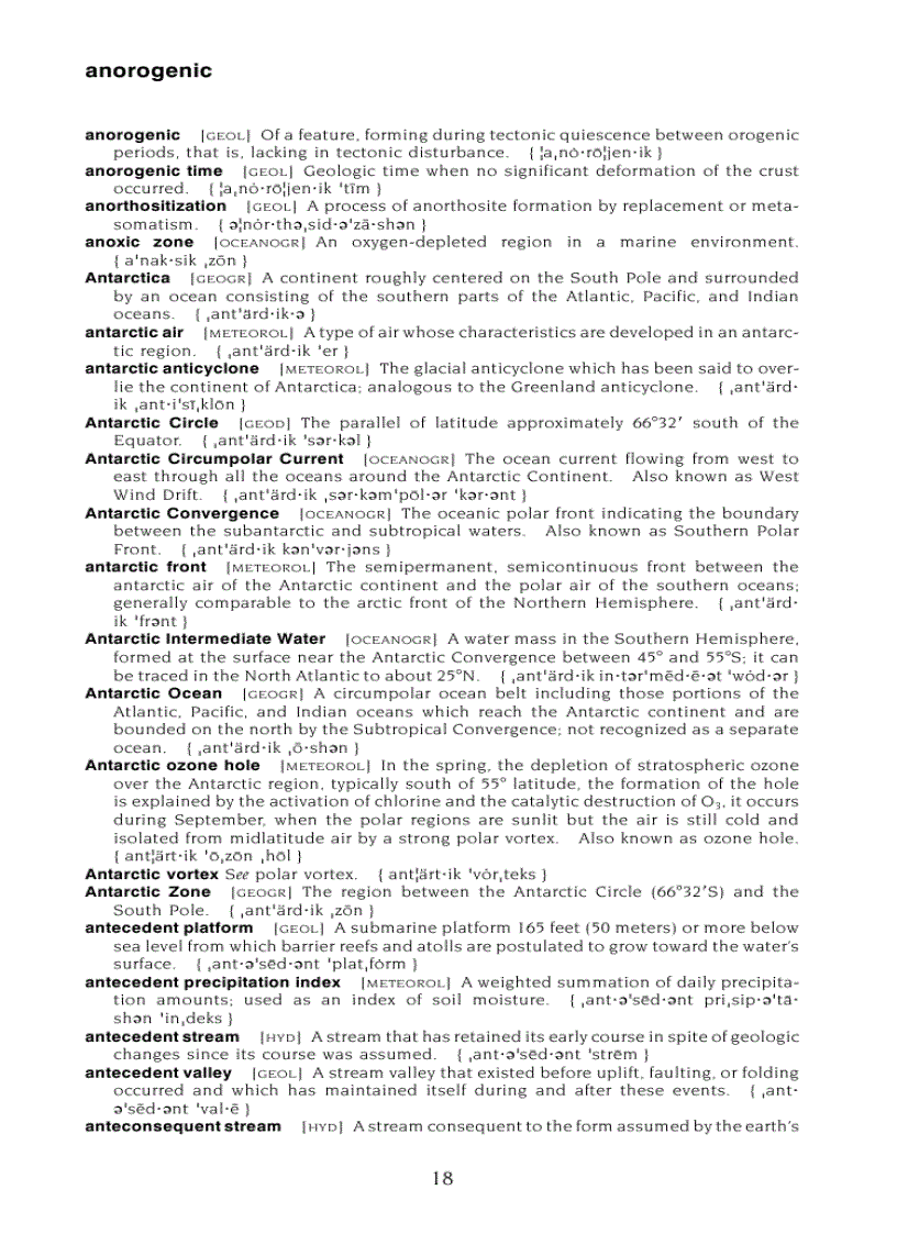 image for page Dictionary of Earth Science