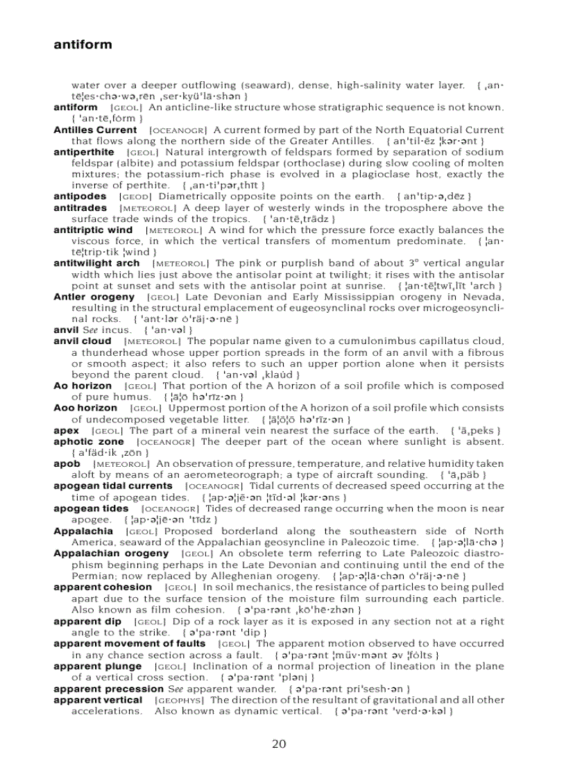 image for page Dictionary of Earth Science