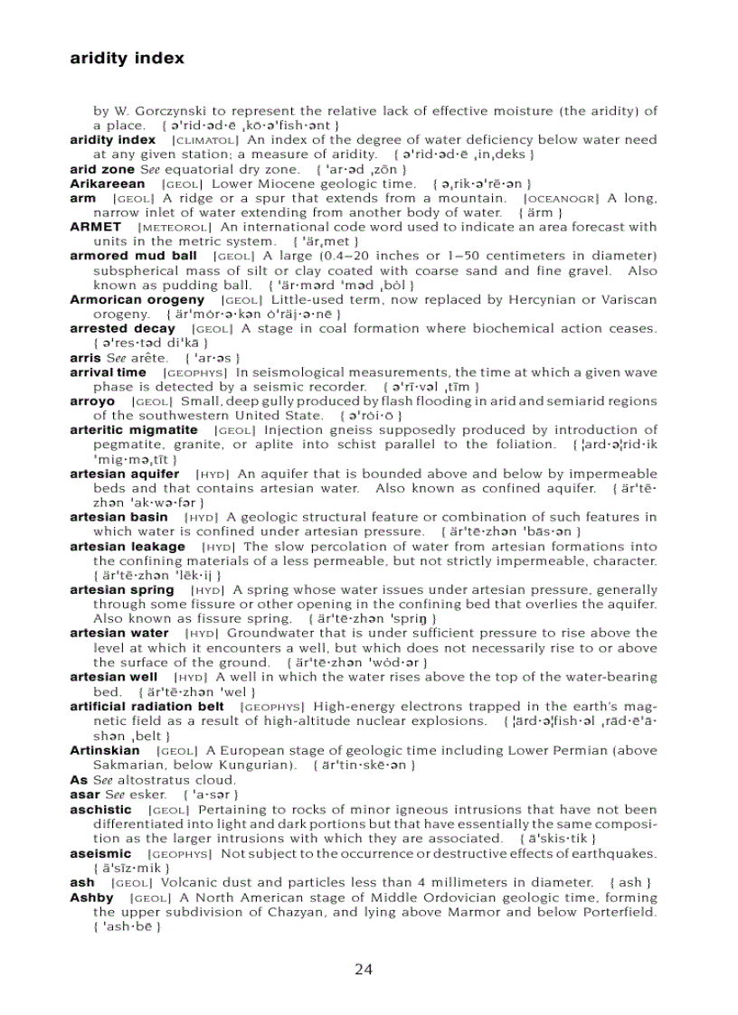 image for page Dictionary of Earth Science