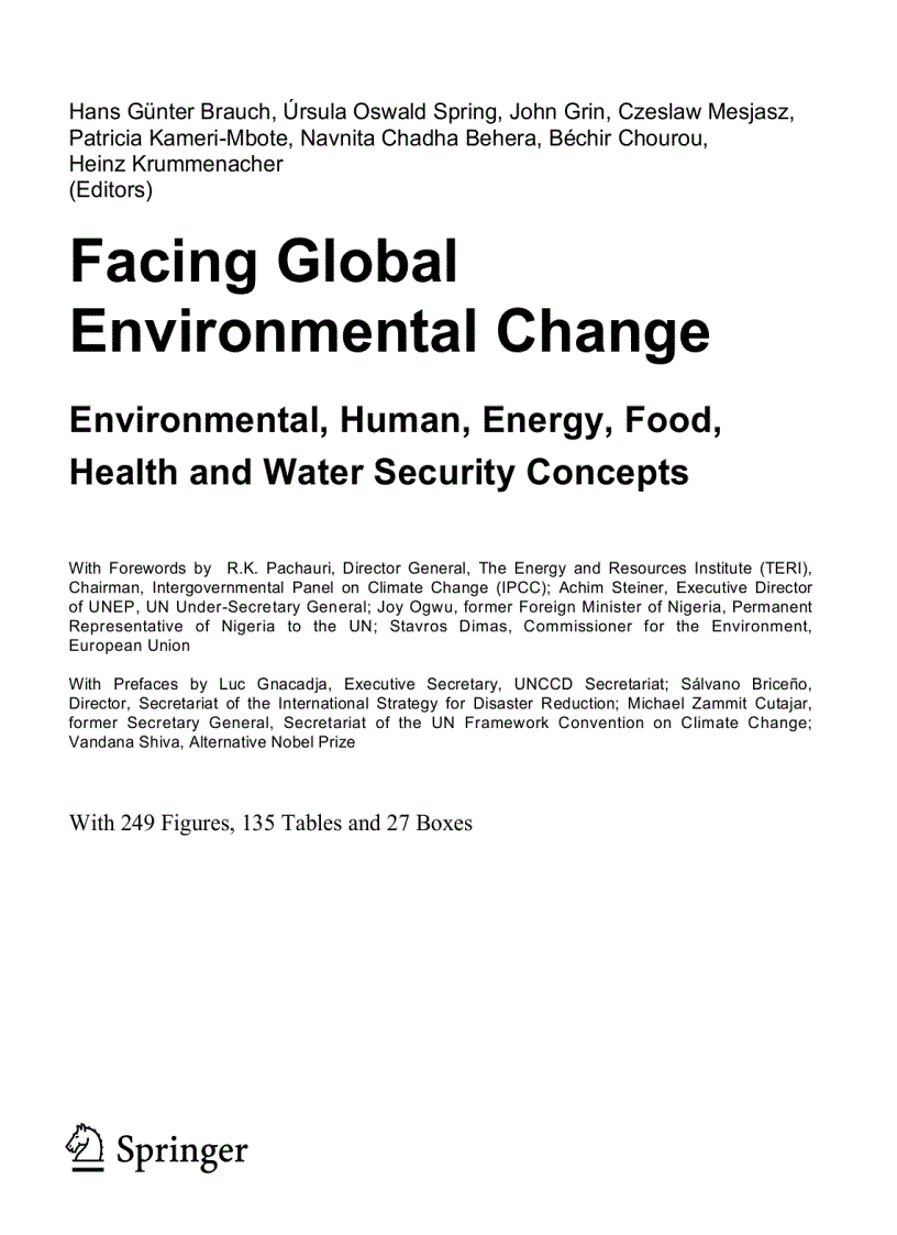 image for page Facing Global Environmental Change