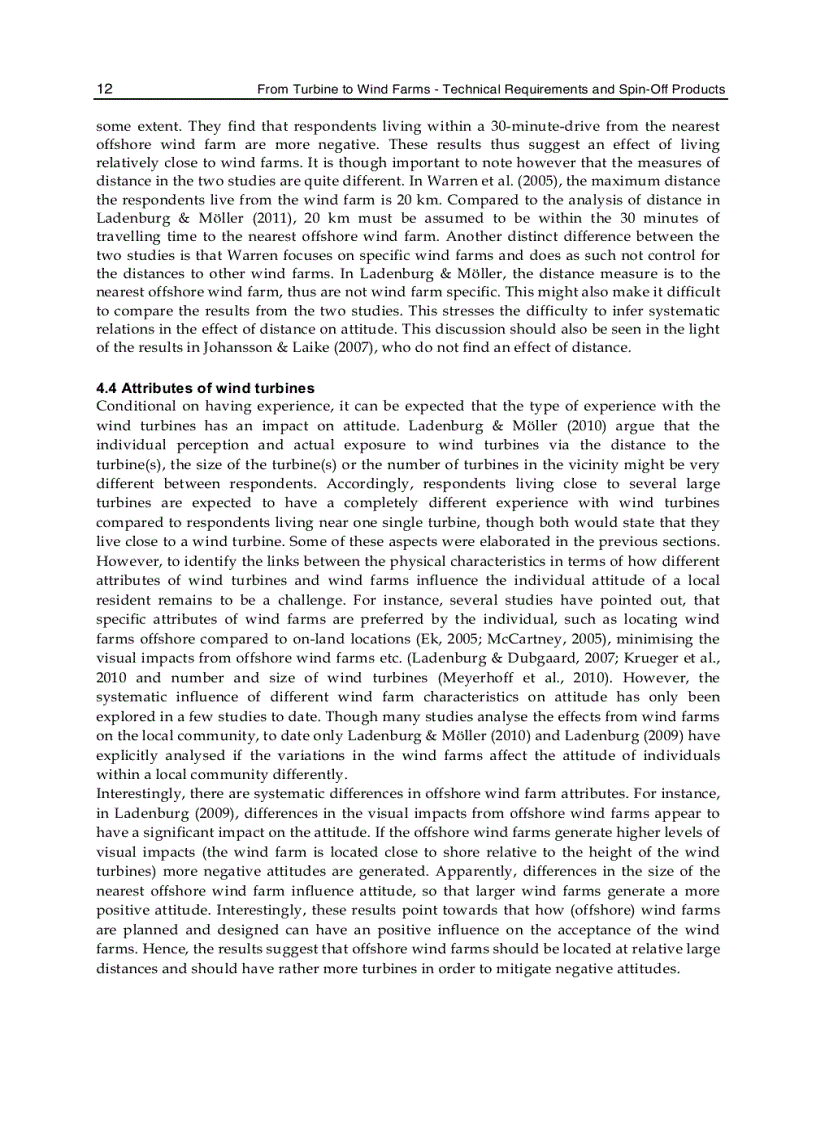 image for page From Turbine to Wind Farms Technical Requirements and Spin Off Products