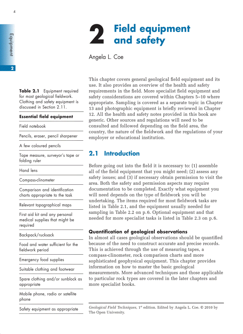 image for page Geological Field Techniques