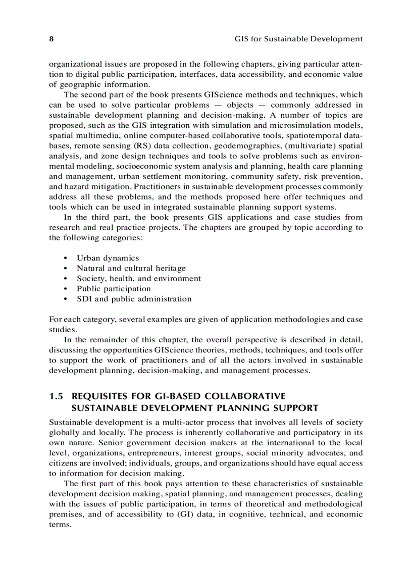 image for page GIS for Sustainable Development 1st Edition