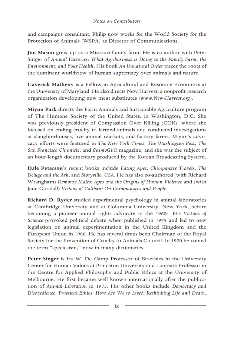 image for page In Defense of Animals