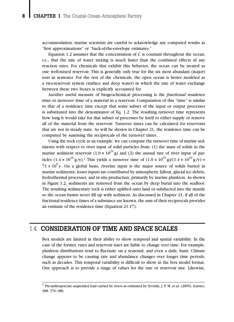 image for page Introduction to Marine Biogeochemistry