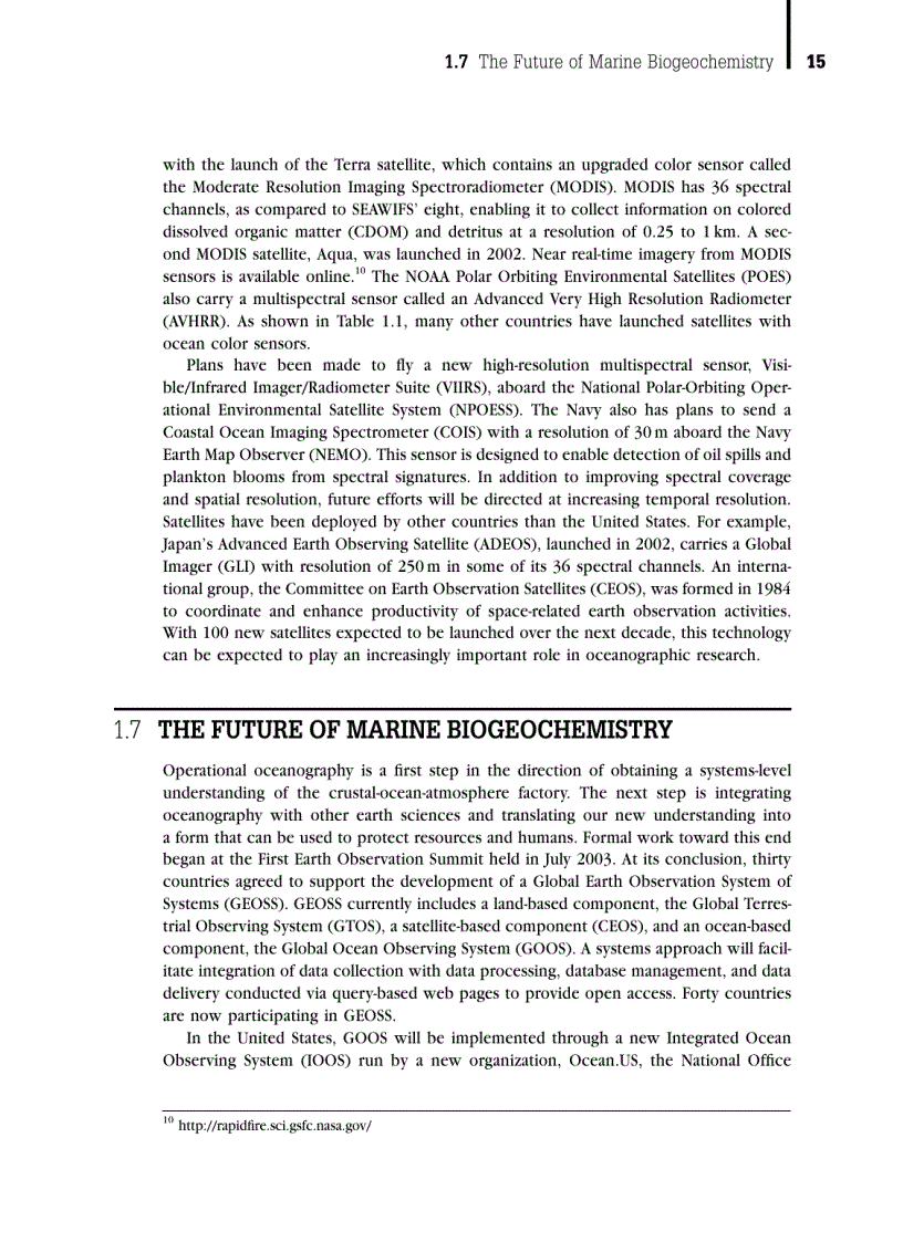 image for page Introduction to Marine Biogeochemistry