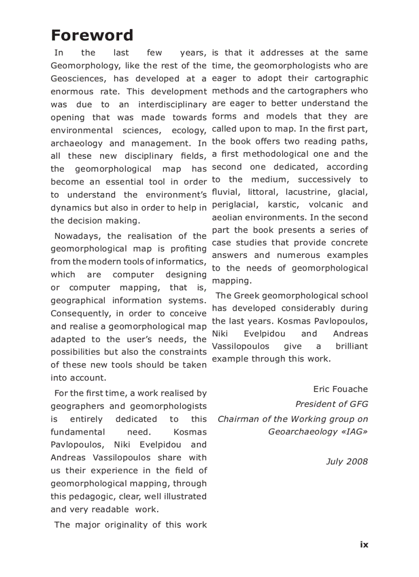 image for page Mapping Geomorphological Environments