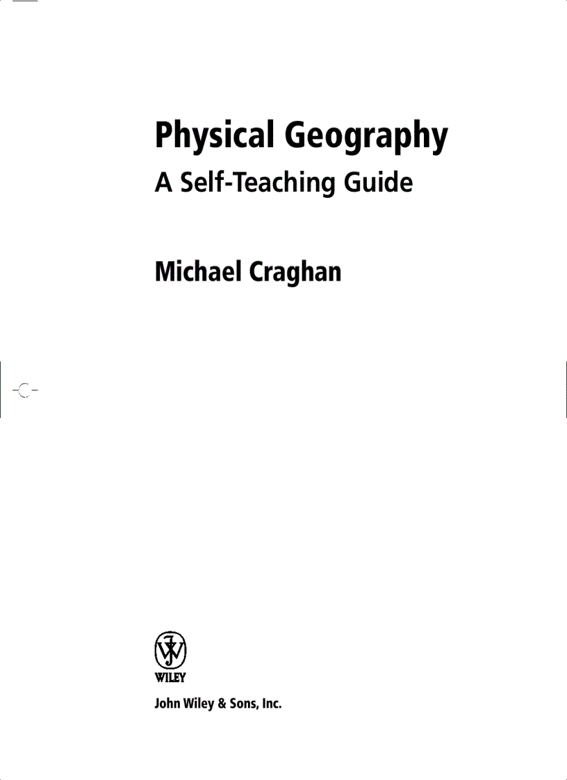 image for page Physical Geography A Self Teaching Guide
