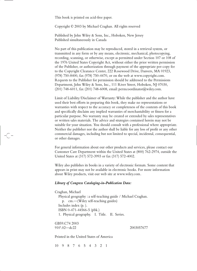 image for page Physical Geography A Self Teaching Guide