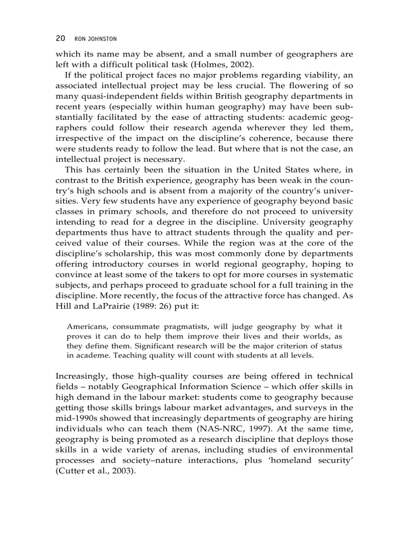 image for page Questioning Geography Fundamental Debates