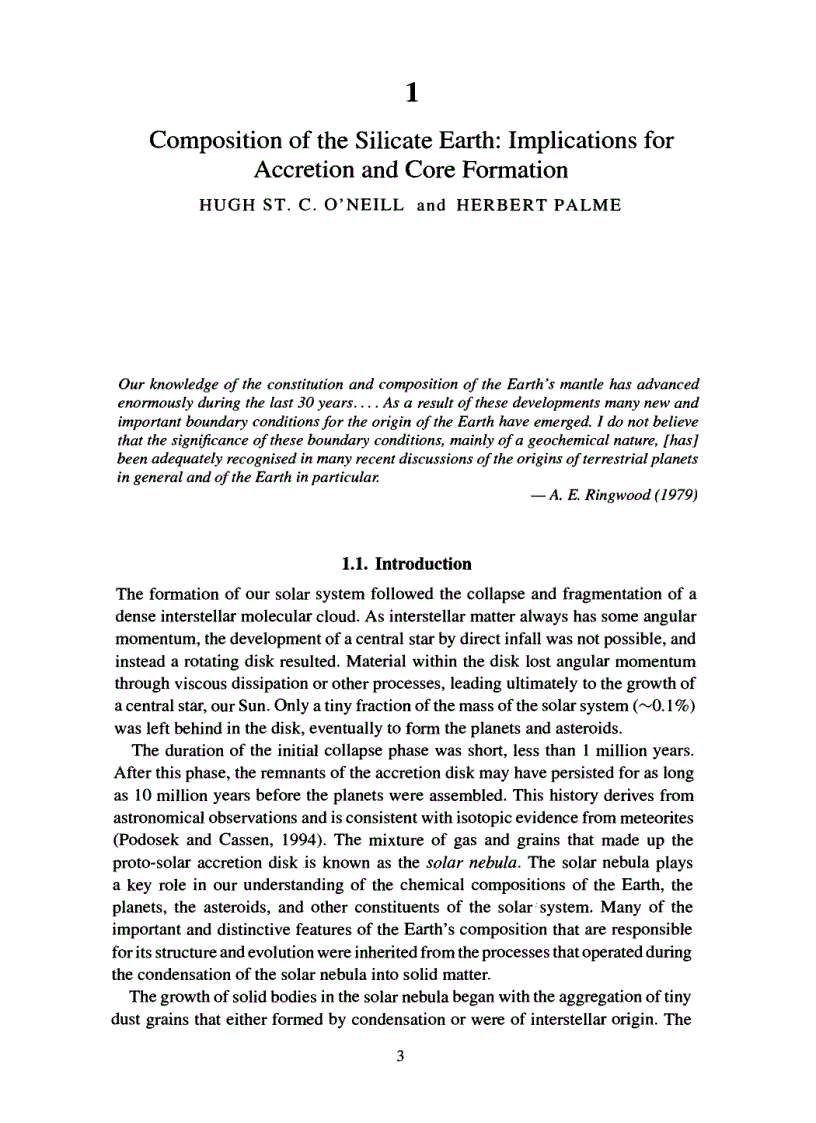 image for page The Earth s Mantle Composition