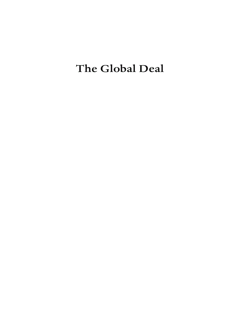 image for page The Global Deal 1st Edition