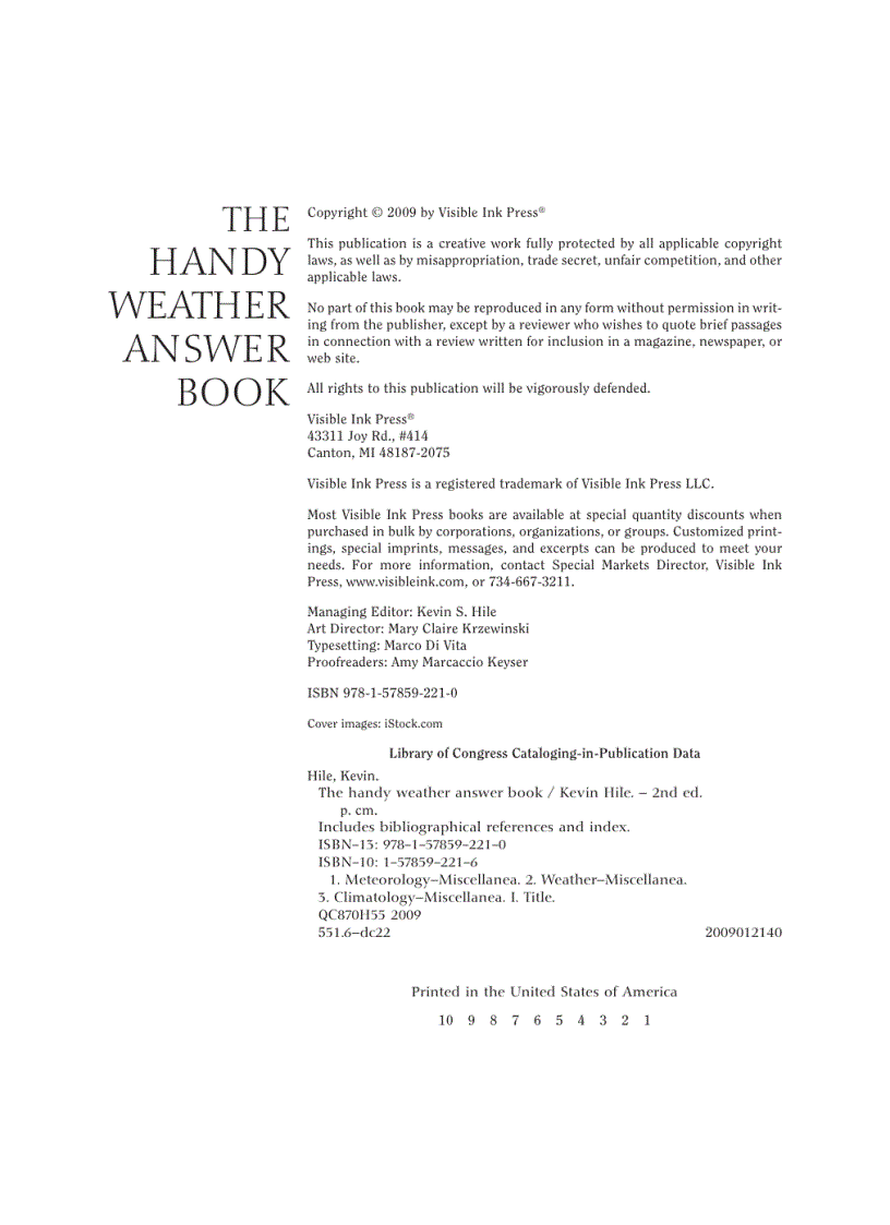 image for page The Handy Weather Answer Book