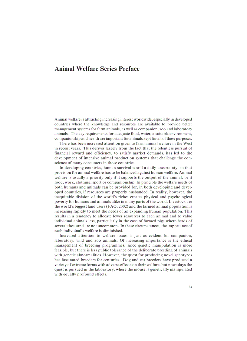 image for page The Welfare of Animals The Silent Majority