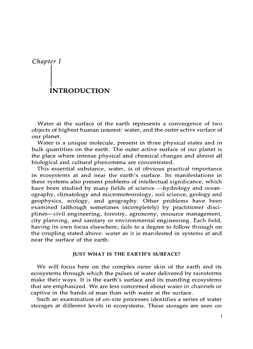 image for page Water at the Surface of Earth An Introduction to Ecosystem Hydrodynamics