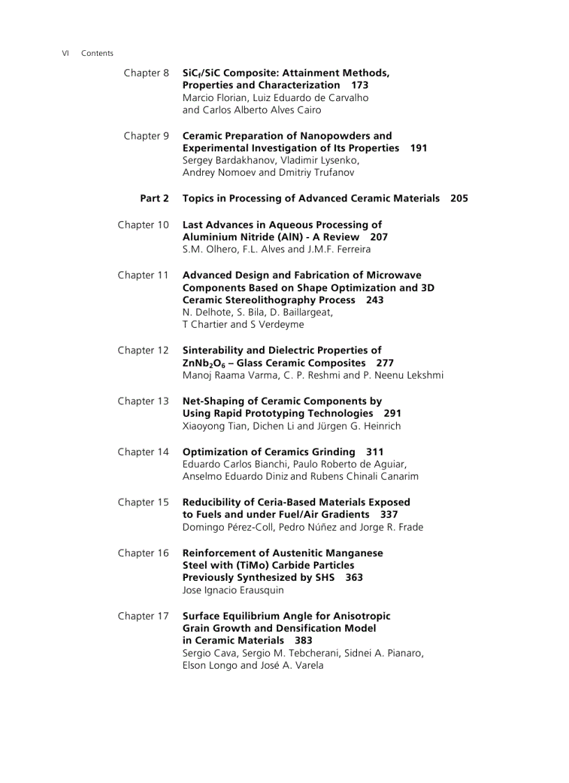 image for page Advances in Ceramics Synthesis and Characterization Processing and Specific Applications