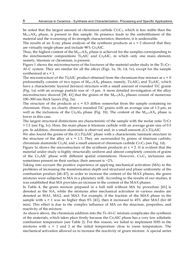 image for page Advances in Ceramics Synthesis and Characterization Processing and Specific Applications