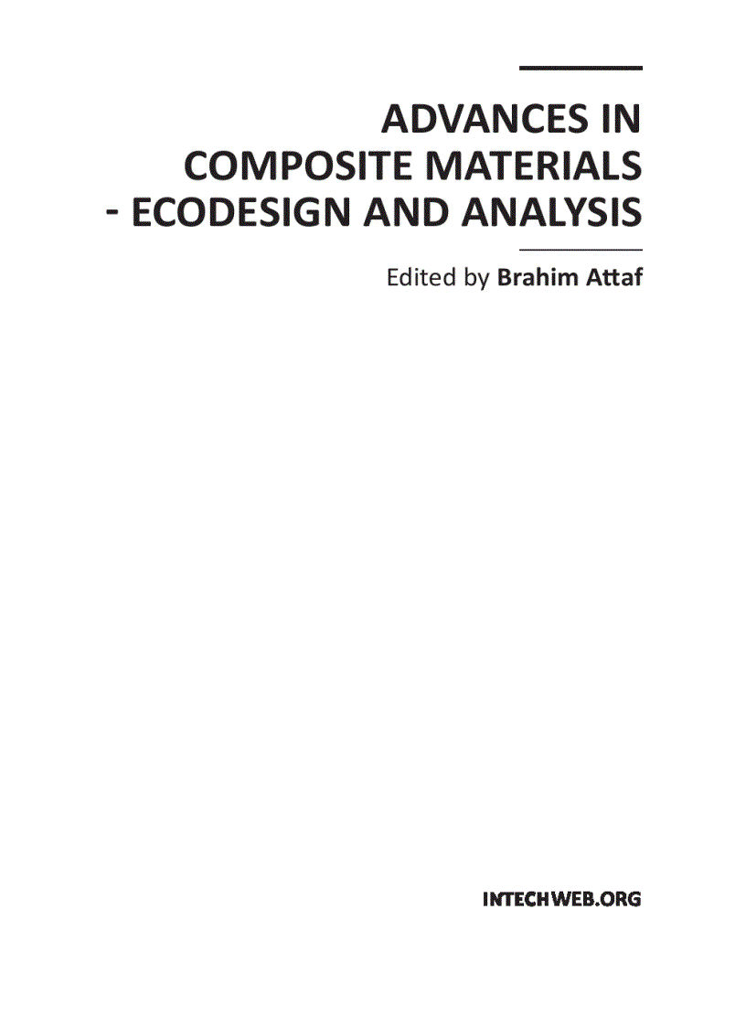 image for page Advances in Composite Materials Ecodesign and Analysis
