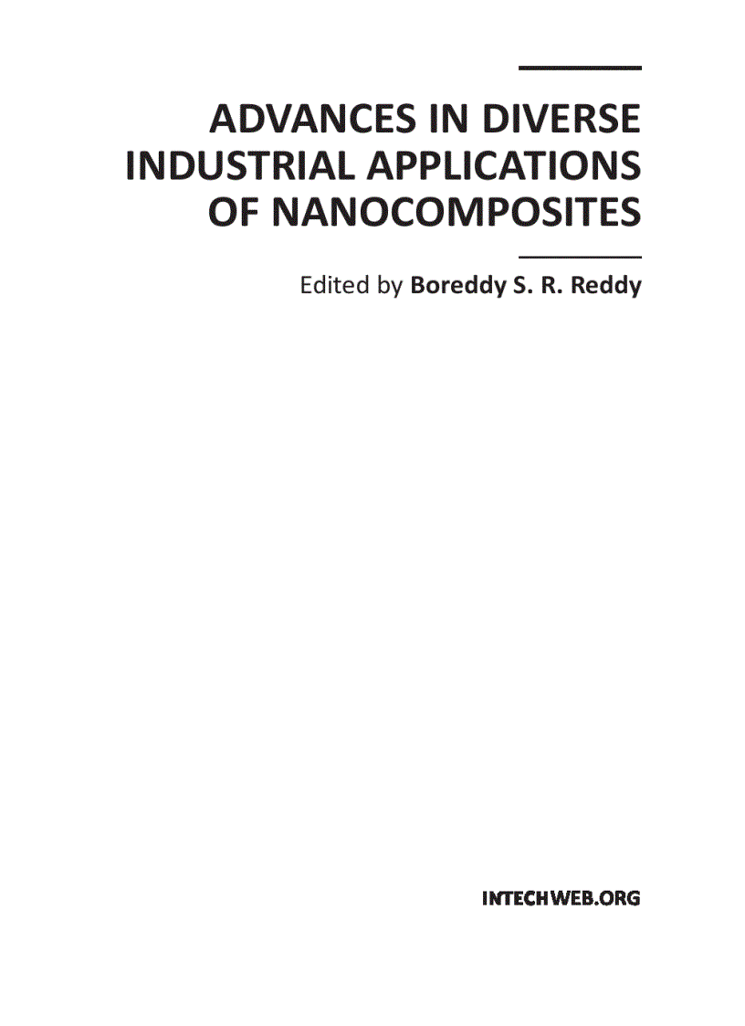 image for page Advances in Diverse Industrial Applications of Nanocomposites