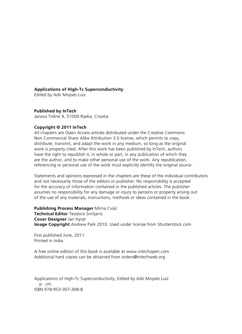image for page Applications of High Tc Superconductivity