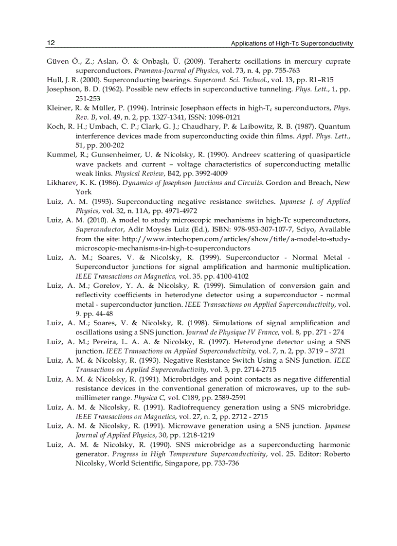 image for page Applications of High Tc Superconductivity