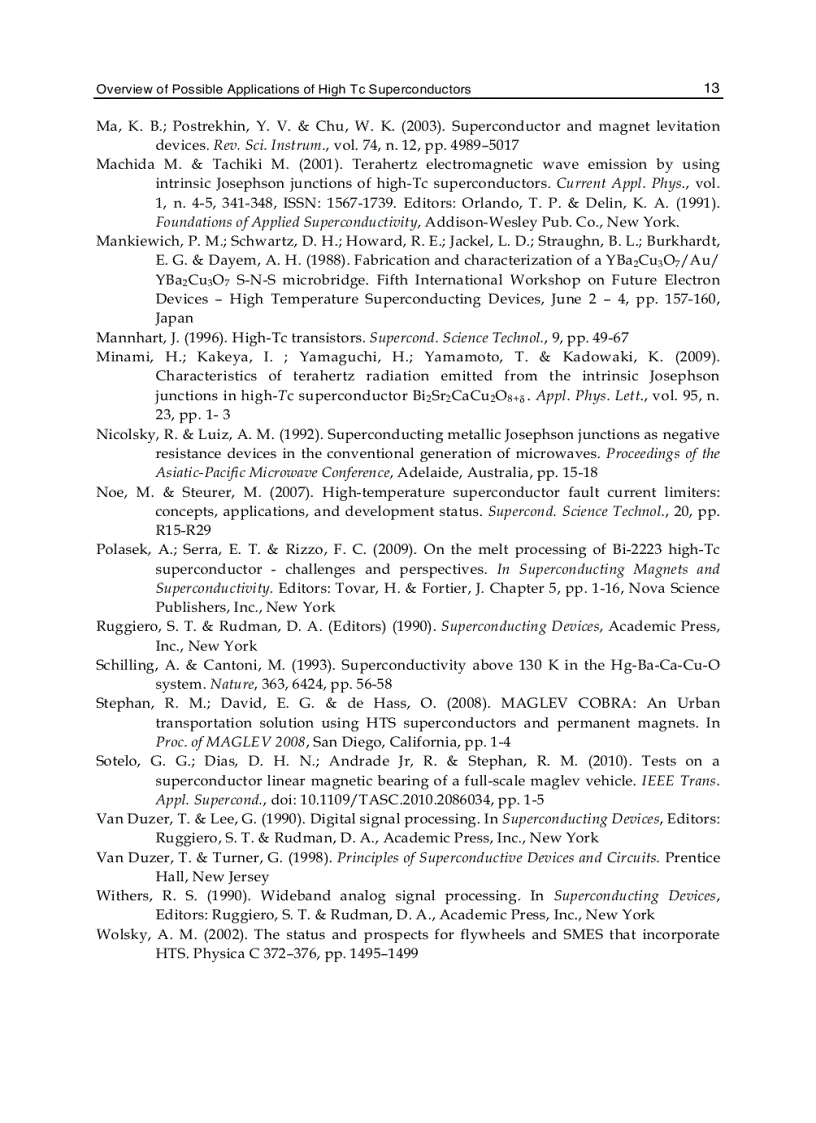image for page Applications of High Tc Superconductivity