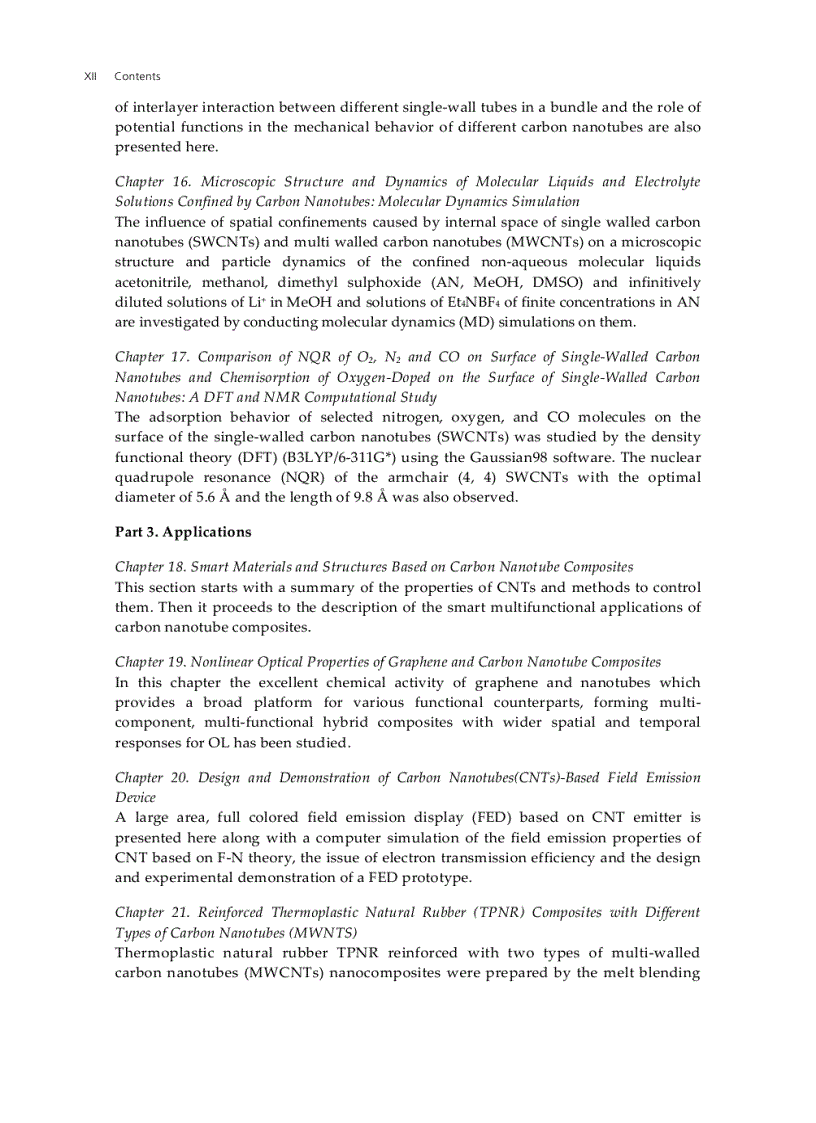 image for page Carbon Nanotubes Synthesis Characterization Applications