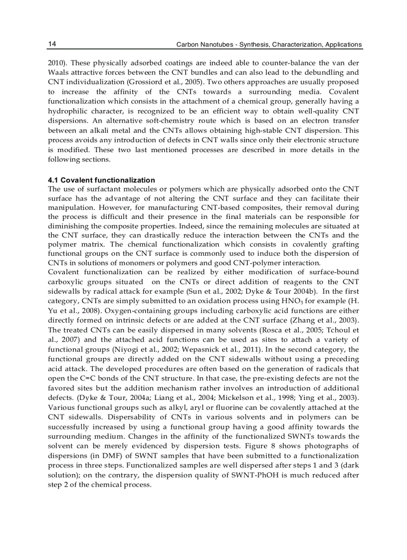 image for page Carbon Nanotubes Synthesis Characterization Applications