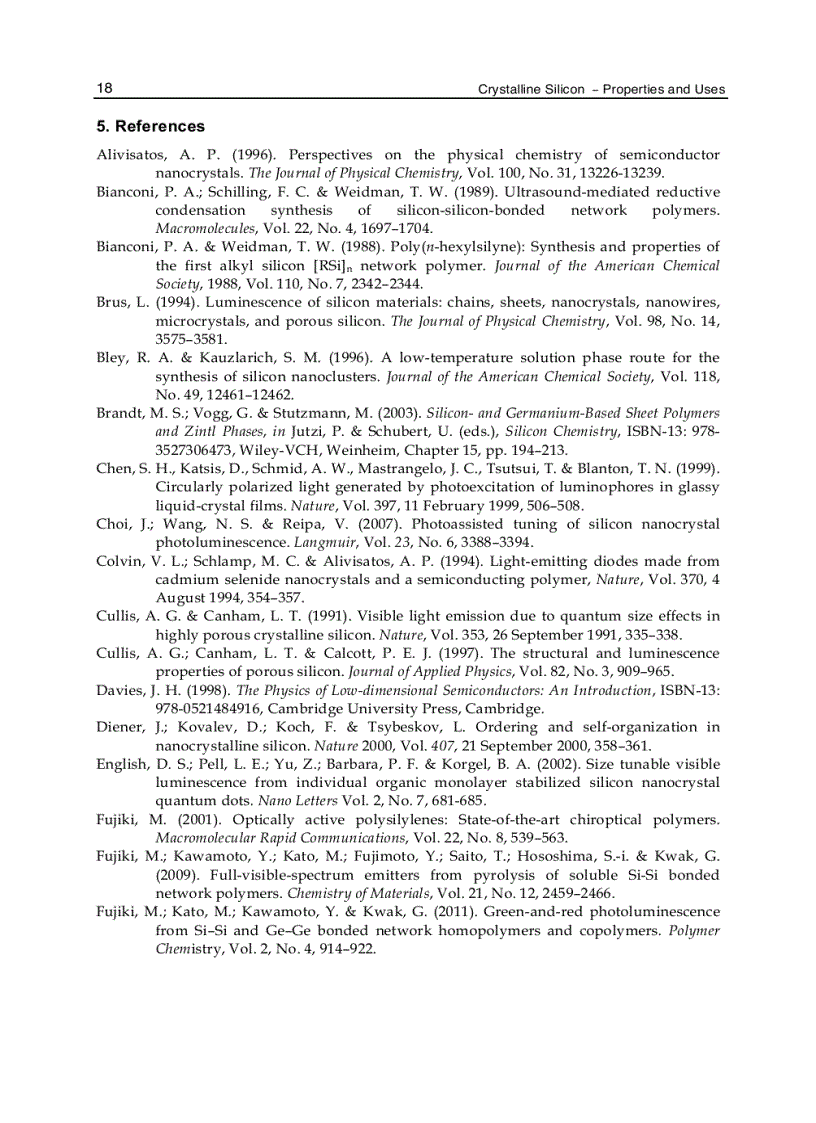 image for page Crystalline Silicon Properties and Uses
